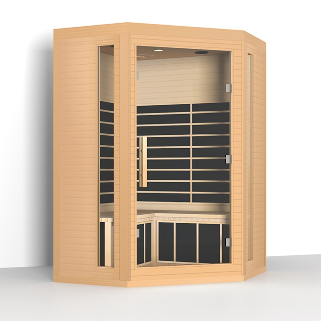 Modern Design Sauna Bath Wooden Room Far Infrared Infrared Sauna Room With Color Physiotherapy Light