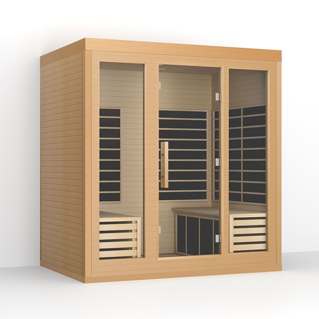 Beauty And Detoxification Home Solid Wood Sauna 4 Person Far Infrared Sauna