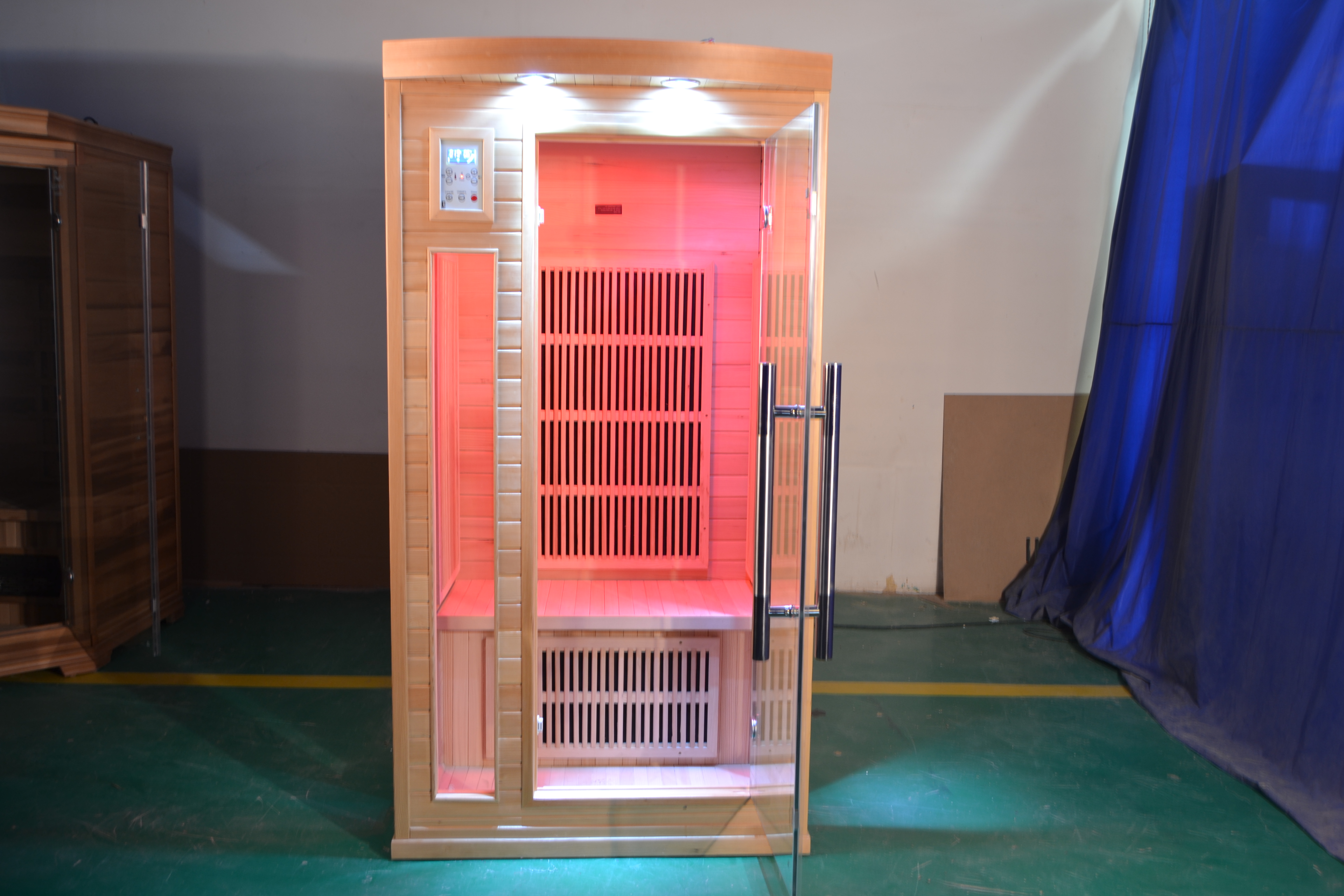 Home Use Indoor Hemlock/Red Cedar Carbon Heater Infrared Dry Sauna Room