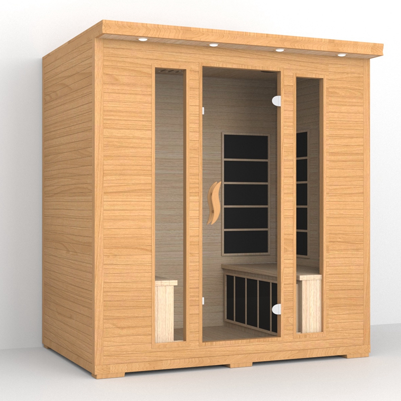 Traditional Luxury Solid Wood Indoor Small Home Far Infrared Sauna Room