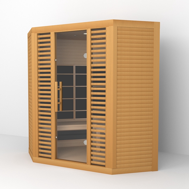 Customized Wholesale Infrared Sauna Home Wooden Sauna Room For 3-5 Person