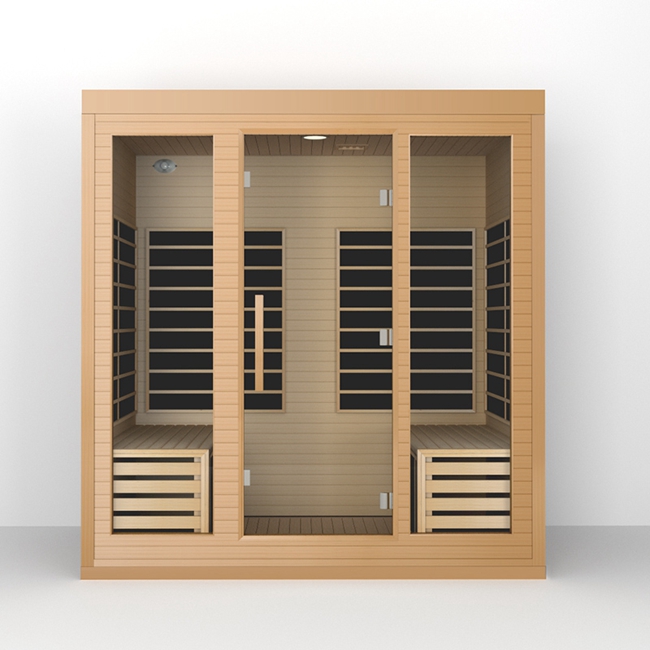 Beauty And Detoxification Home Solid Wood Sauna 4 Person Far Infrared Sauna